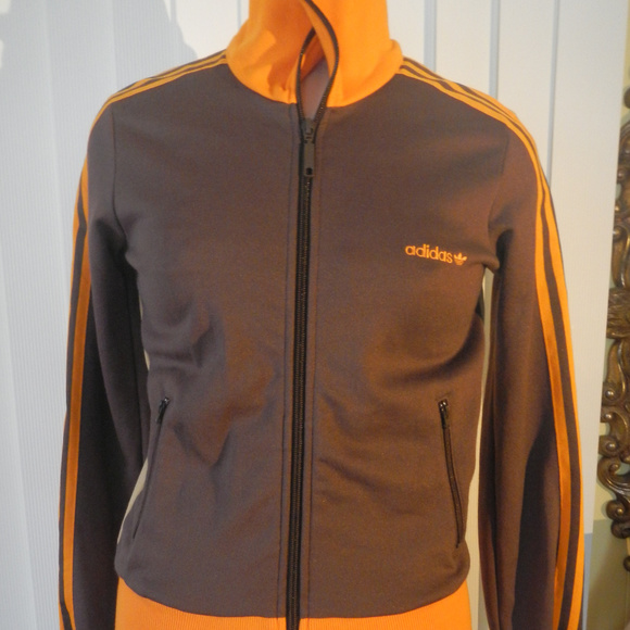 orange adidas jacket